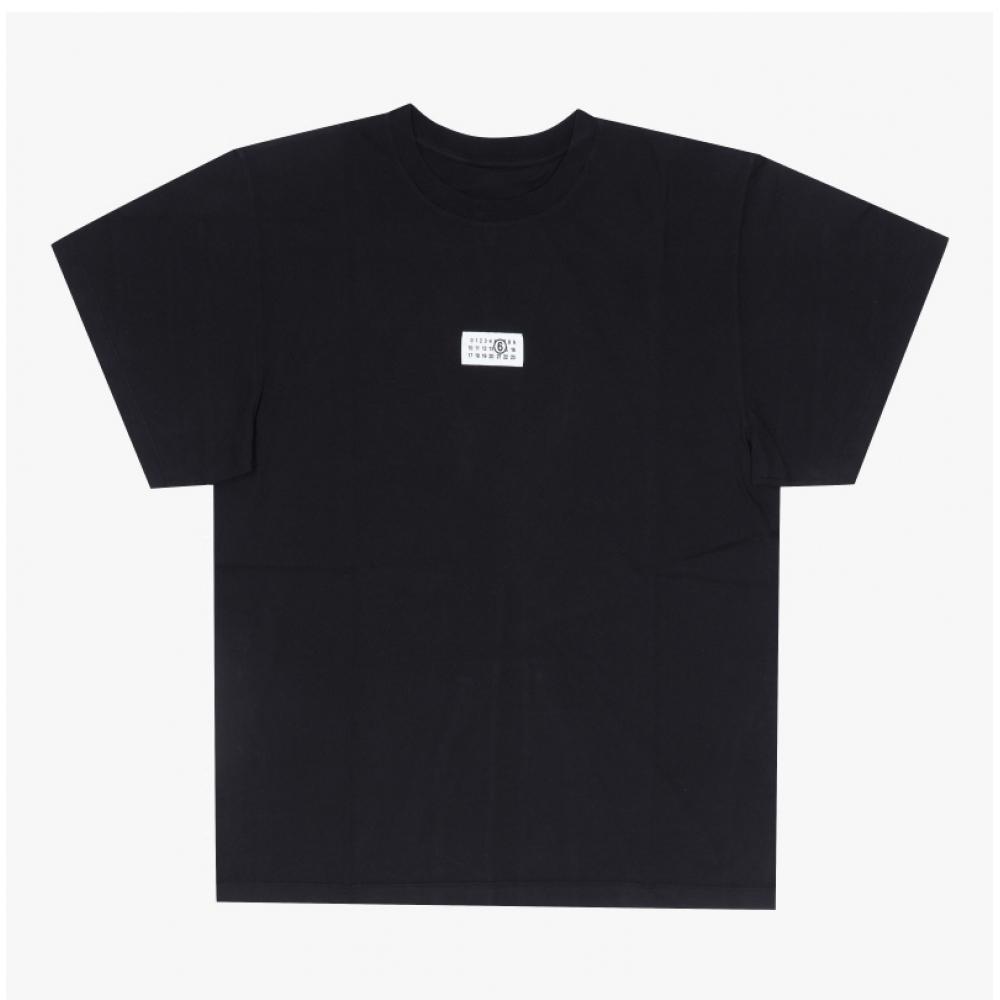 Maison Margiela Men ShorT Sleeve T shirT Numbering Logo paTch Sh0gc0071 M20258 9