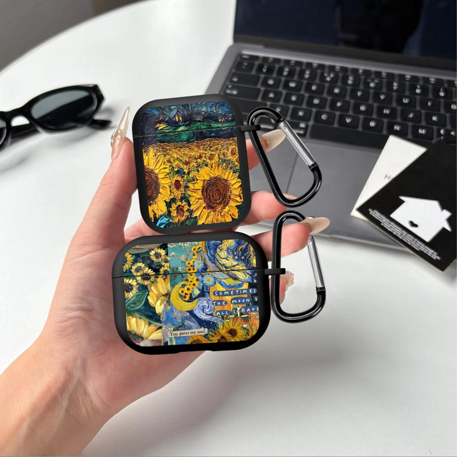 Earphone Cases Cover Case For Airpods 1 4 Pro2 Pro 2 Pro3 3 Van Gogh Cool