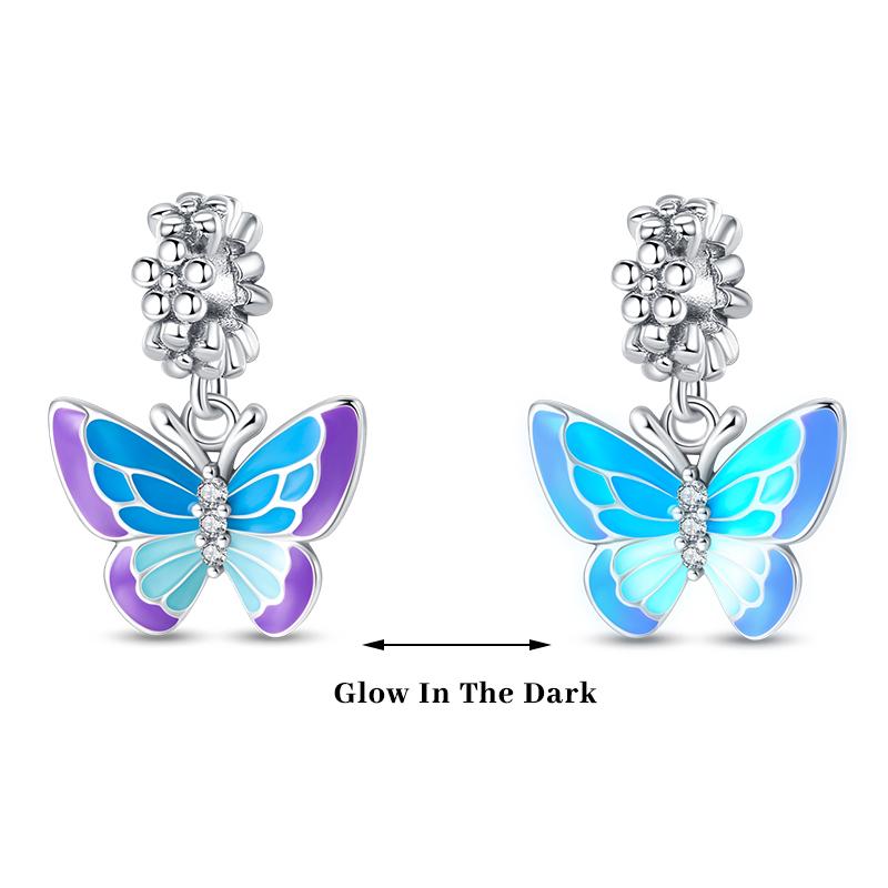 Copper Color Fireflies Bees Stars Turtles Luminous Charms Beads Fit 3Mm Original Bracelets Diy Jewelry Gift