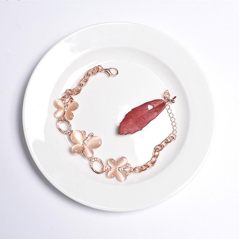 Ladies Elegant Crystal Butterfly Bracelet