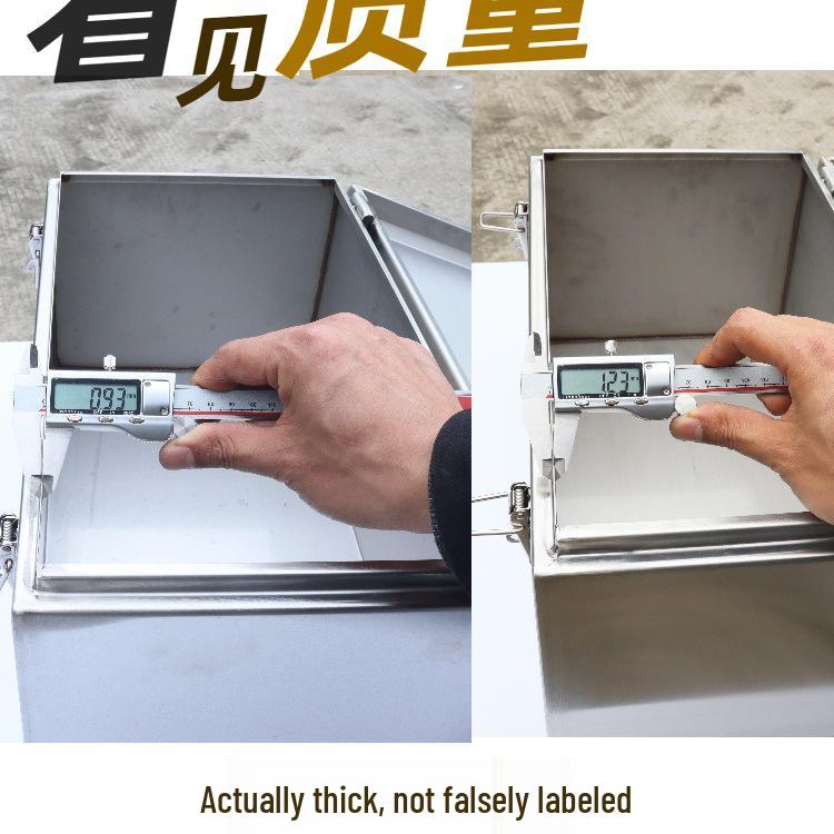 Große, wasserdichte Werkzeugkiste aus 304 Edelstahl - Fahrzeugmontierte Aufbewahrung für Kleingeräte