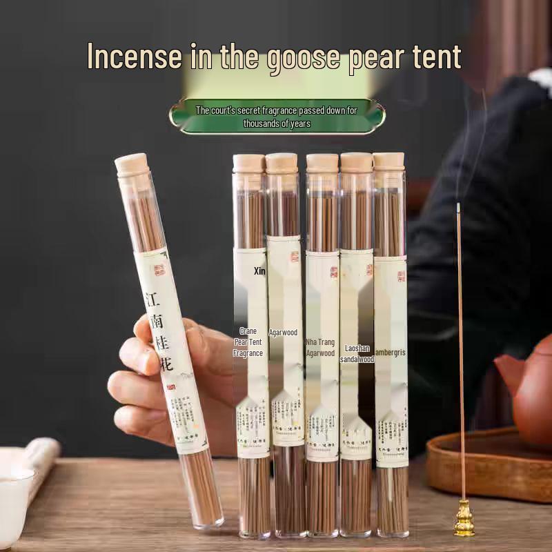 Pure Pine Cone Scented Incense: Natural Goose Pear, Woody Aroma, Sleep Aid, Long-lasting Burner Censer