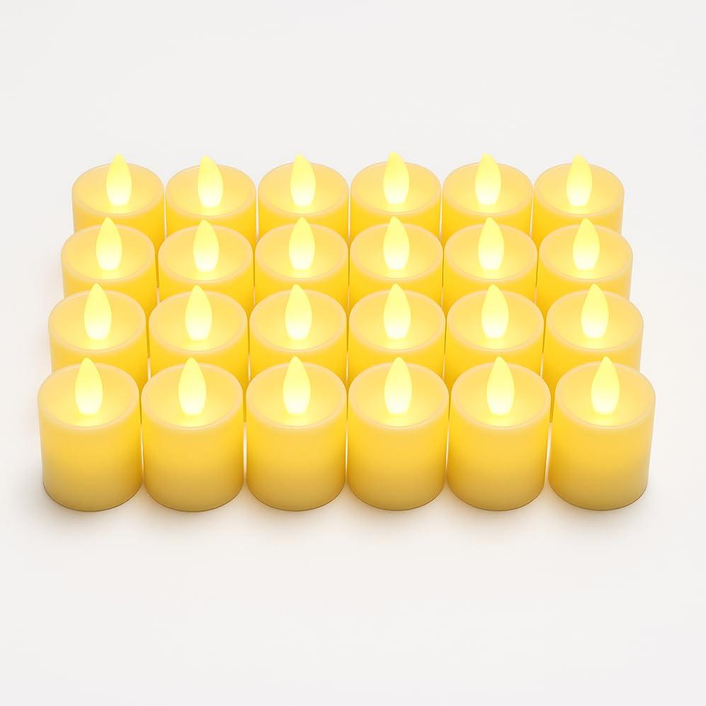 

48 LED Candle Lights Safe and flameless Perfect for kids crafts, parties, and decorations (warm color)