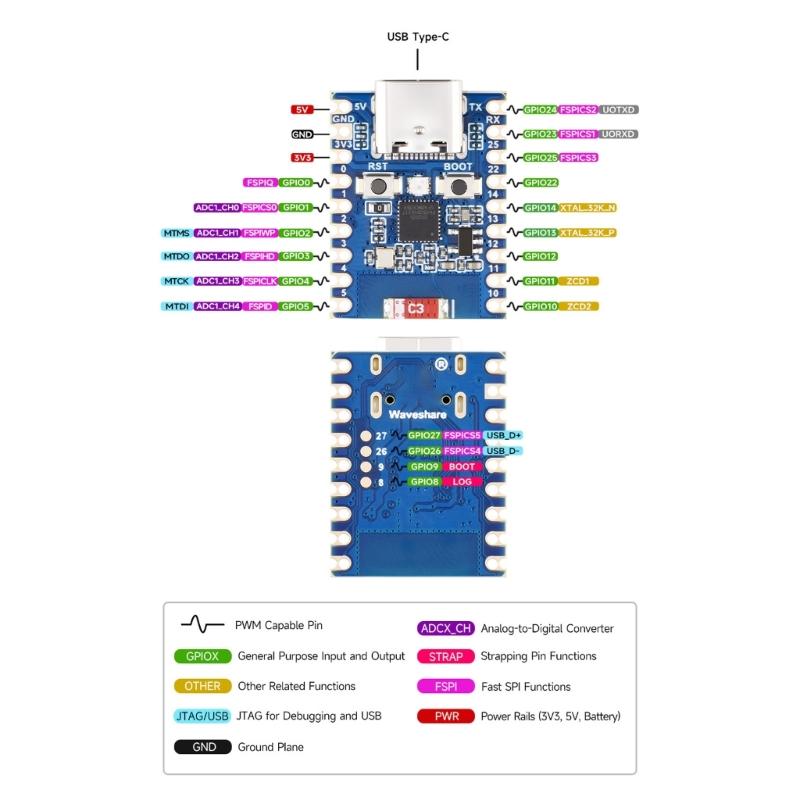 Low Power 'ESP32c'' 'light Tiny Board Radio 5 'Protocol' Thread Consistent 96MHz RISC SPEED 'chip 4MB Memory Space Saving 'connecteddevices Solution