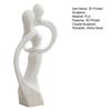 3D Printed Couple Sculpture, Nordic Modern Style, Matte White Home Decor Ornament, Romantic Abstract Statue, for Anniversary Valentine’s Day