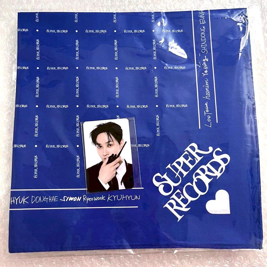 [Б/У] Super Junior SUPER RECORDS Бандана Фотокарточка Ынхёк