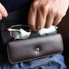 Pu Leather Glasses Holder Vintage Portable Eyewear Case Reading Glasses Case High-Quality Glasses Storage Box For Travel Gift