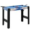 Tavolo Multi Giochi 5-in-1, con Biliardo, Tennis da Tavolo, Basket, Hockey, Tiro con l'Arco, Blu
