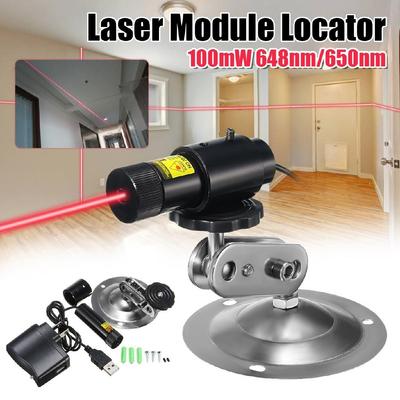 650nm 100mW Red Laser Line Module Locator For Cutting Machine + Adapter & Mount Industrial Woodworking Stone