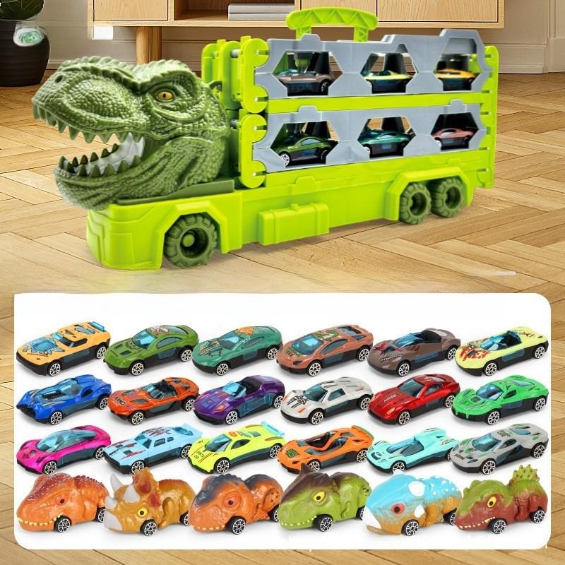 Toys T Rex Track Playset Alloy Vehicles Dinosaur Figures Children Gift Festival