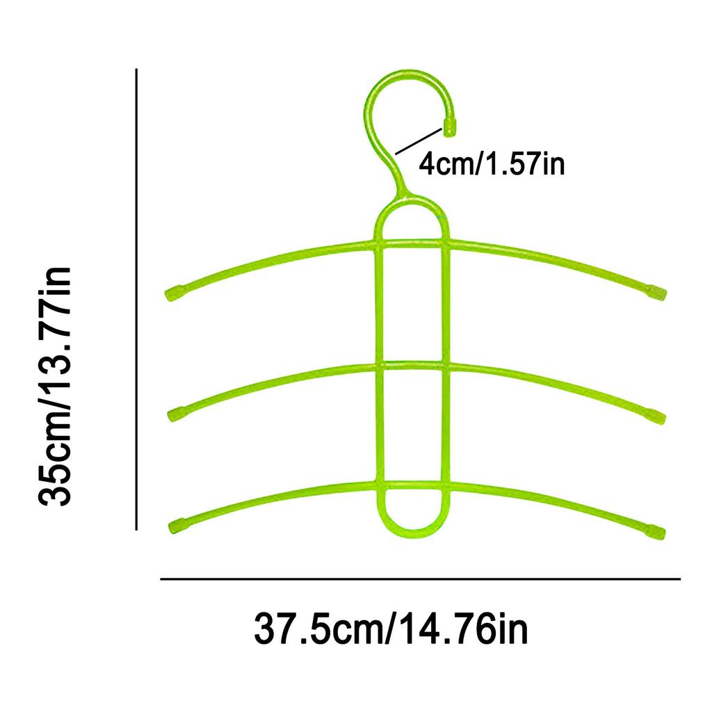 1pcs Multiple Shirt Hanger Holder Space Saving Plastic Non Slip Clothes Closet Organizer For Coat Jacket Pants Dress Scarf Dorm