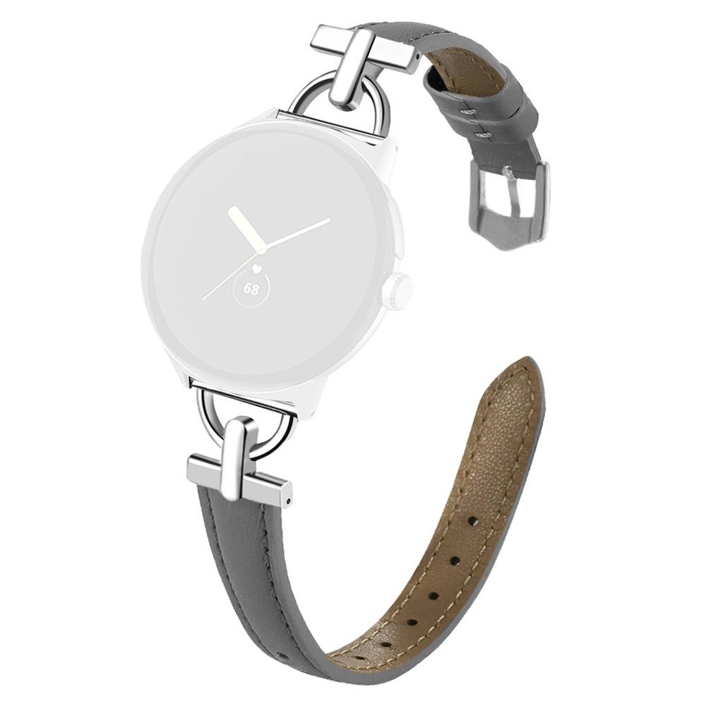 Genuine Cow Leather Watch Band for Google Pixel Watch 3 41mm/Watch 2/Watch Wrist Strap with D Ring Connector