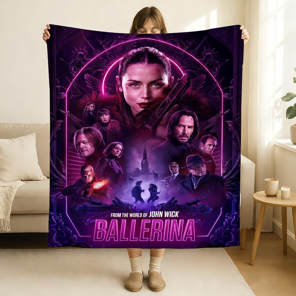 From the World of John Wick Ballerina Blanket Soft and Skin Friendly For Couch Bed Napping Bedspread All Seasons Comforter