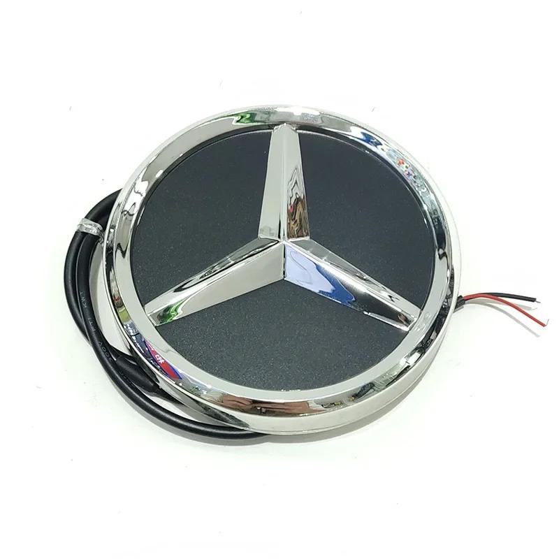 9,5 cm Auto Heckklappen Emblem ABS LED Abzeichen Licht Zubehör für Mercedes Benz S350 S300L S A B C E-Klasse GLA GLK ML GL GLC GLE