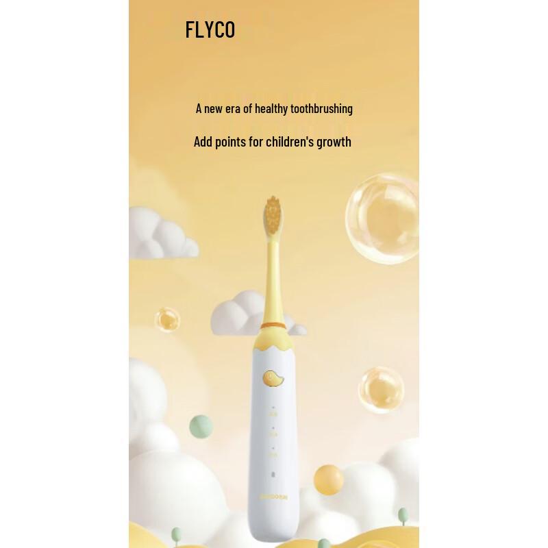 FLYCO Children's Smart Sonic Electric Toothbrush CN plug (adapter included)