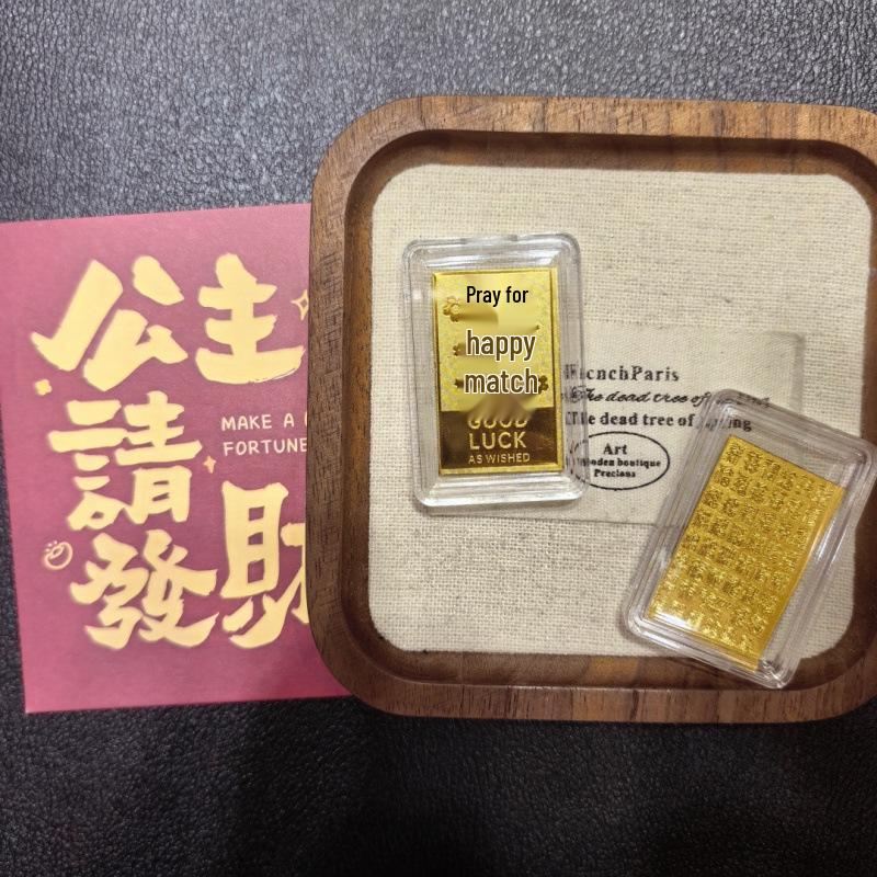 Pure Gold 999 Princess Wealth-Attracting Phone Sticker - Small Gift for Prosperity