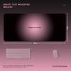 Morandi Black and Pink Gradient Extra-Large Mouse Pad for Esports and Office Desks