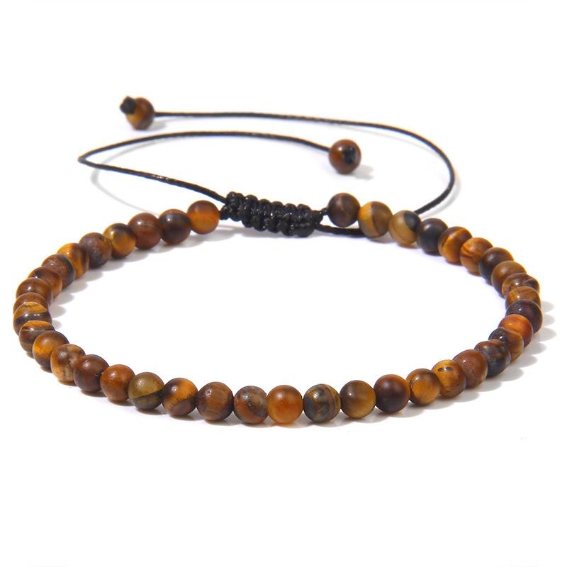 JYL TS Bracelet Zodiac  Natural Stone Design Personalized Brings Fortune And Destiny Huanghu FD8895 сырые темно-коричневый