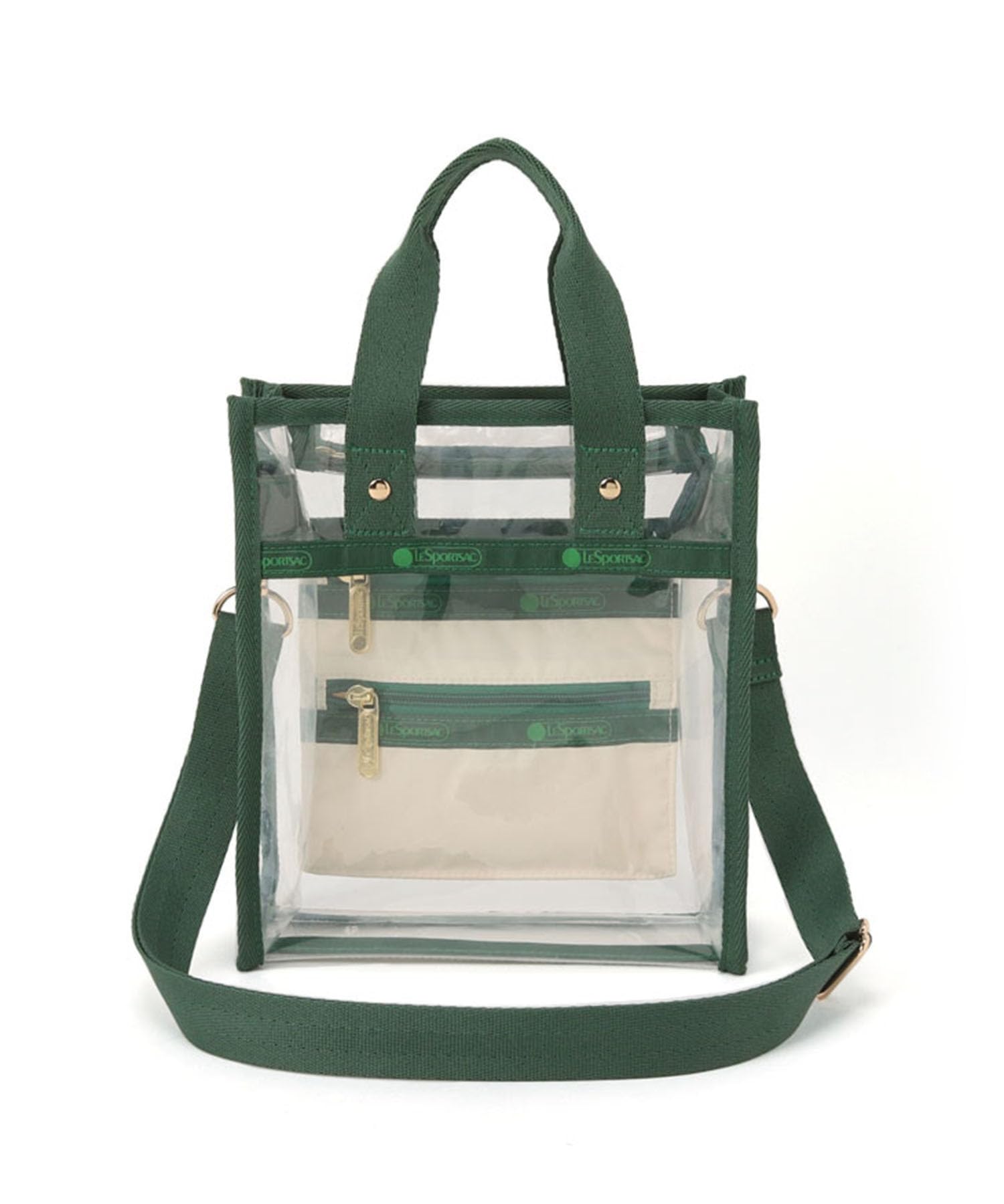 

Официальная сумка через плечо CLEAR MINI [LeSportsac] N/S TOTE/1527 женская прозрачная/зеленая