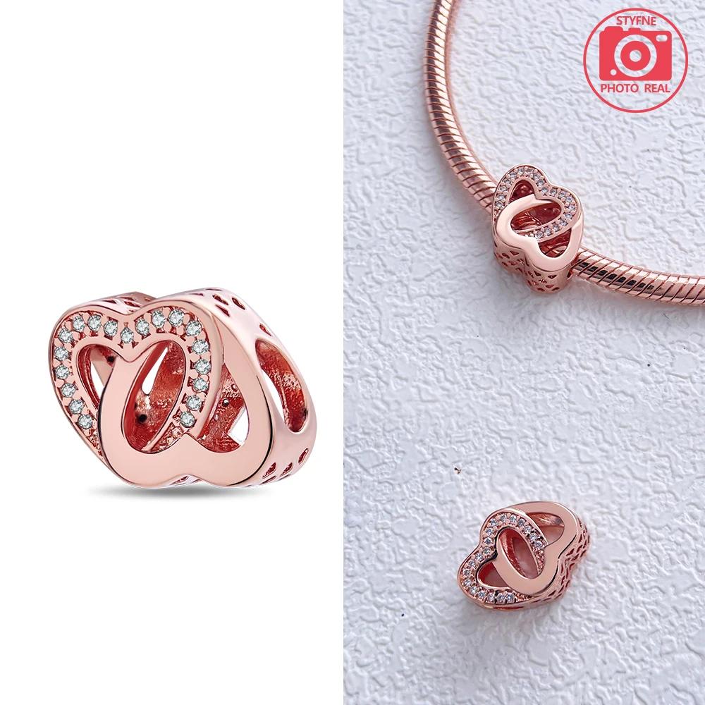 Charms Plata Rose Gold Love Lock Pendant Copper Colors For Charms Copper Colors Original Bracelet For Jewelry Making