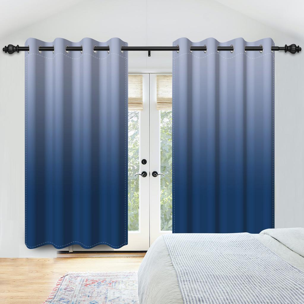 Moderne Kleurverloop Gordijnen Meerdere Opties Minimalistisch Slaapkamer Woonkamer Decoratieve Raambekleding Gordijn Lichtblokkerend Voor Ruimte Polyester