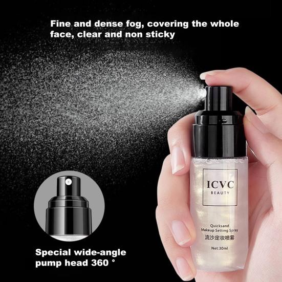 Yousheng 30ml Makeup Setting Spray Refresh Brighten Skin Tone Uniformly Cover Body Brighten Glow Highlighter Makeup Spray for Female