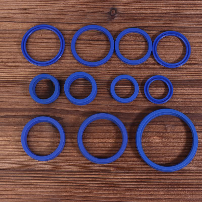 2Pcs PU Hydraulic Oil Seals with Single Lip Radial Shaft for Equipment Repair