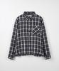 NODU Crop Check Shirt [Black]