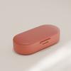 Pill Box with Independent Compartments Pill Organizer Silicone Ring Moisture Proof Travel Case for Morning Noon Evening