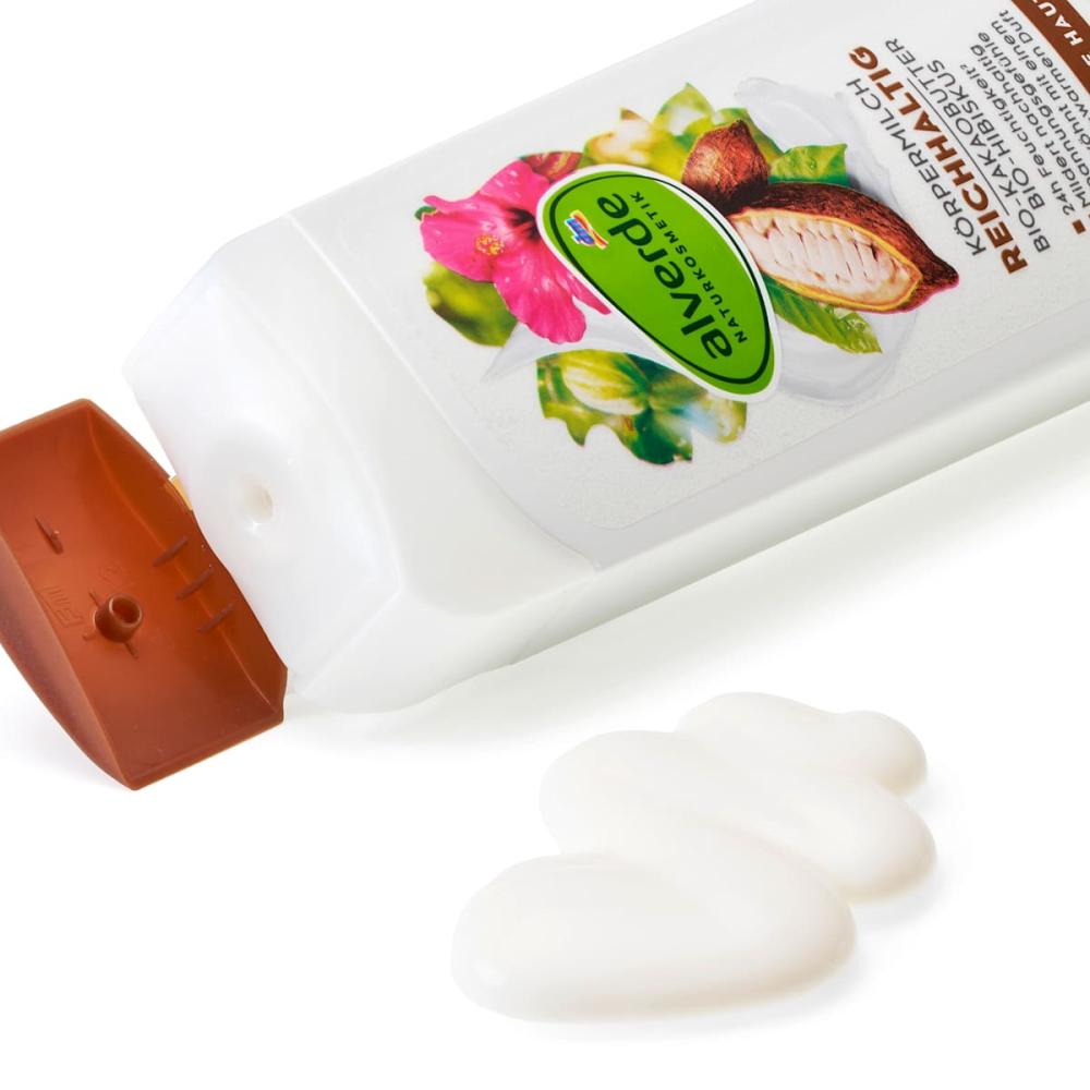 Lapte de corp DM Alverde cu unt de cacao și hibiscus 250 ml