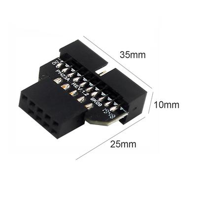 USB 3.0 20-Pin To USB 2.0 9-Pin Adapter Male To Female Female To Male Converter Computer Replacement Parts