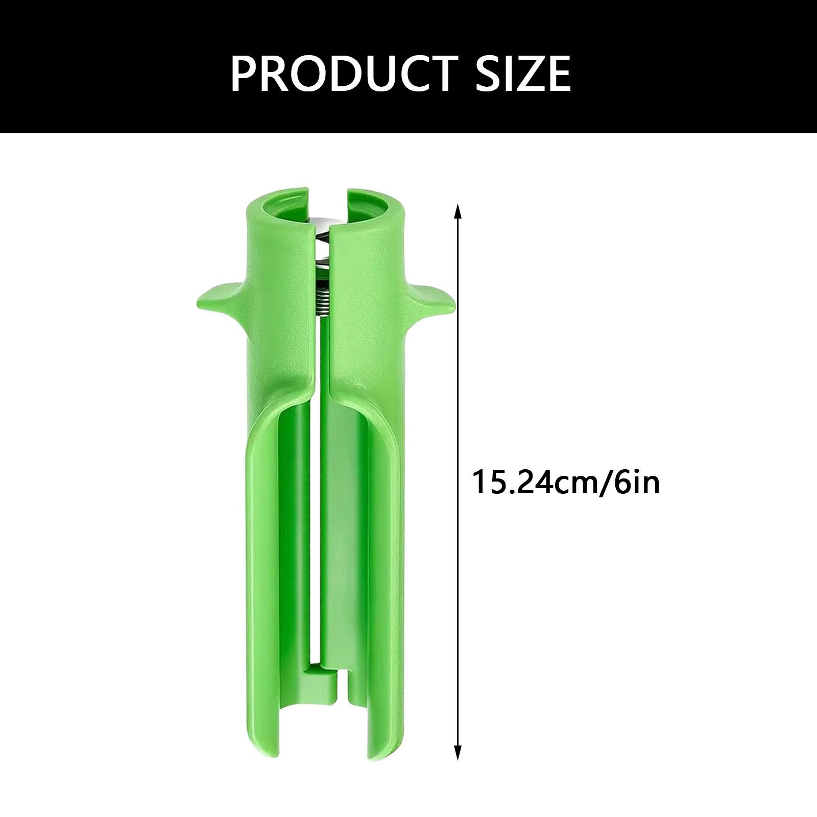 

Ergonomic Rose Thorn Remover Leaf Stripper Tool for Easy and Comfortable Use in Floral Arrangement and Home Gardening зелений