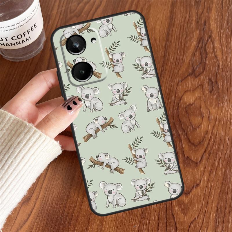 

Cartoon Painting Animal Koala For Realme 10 11 12 13 14 15 Pro Plus C65 C71 C75 C55 C63 C61 C53 C67 C35 GT6 GT7 Pro Case Realme 10 Pro Plus