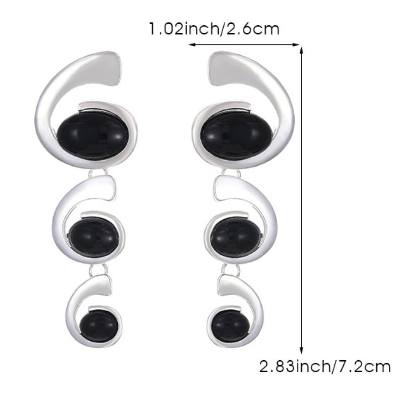 European and American Spiral Snail Shaped Pendant Earring, Luxurious Temperament Accessories Exaggerated Style Accessories, Western Cowboy Style Gifts