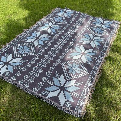 Outdoor Tablecloth Camping Picnic Mat Thickened Tent Floor Mat Portable Outdoor Picnic Seat Cushion Folding Bed and Breakfast Decoration Line