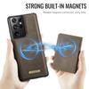 For Samsung Galaxy S21 Ultra 5G Magnetic Case CASEME ME80 Series Leather PC TPU Phone Cover with Detachable Wallet