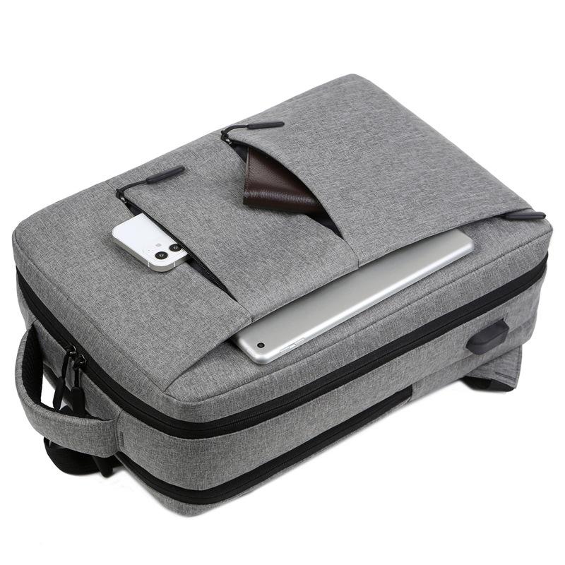 Men's computer backpack, fashionable large-capacity anti-splash travel backpack USB charging business backpack for women