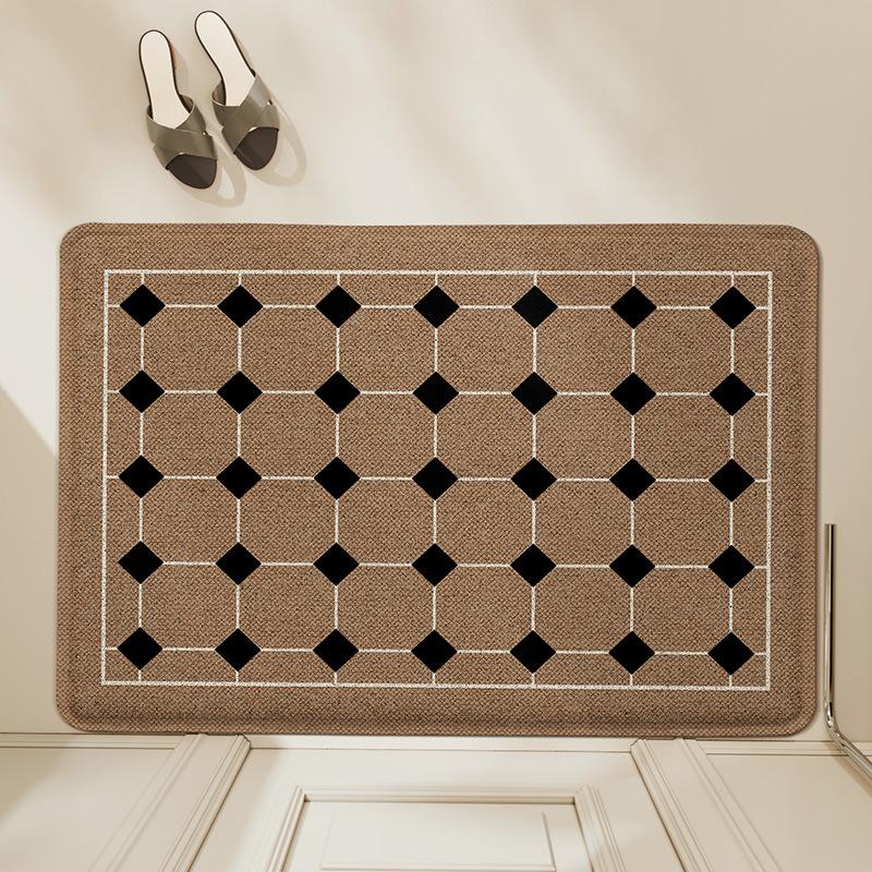 

Грязеотталкивающий коврик для входной двери из ПВХ Nordic с проволочным кольцом, противоскользящий коврик для входа в дом, пылеудаляющий коврик 80*120cm