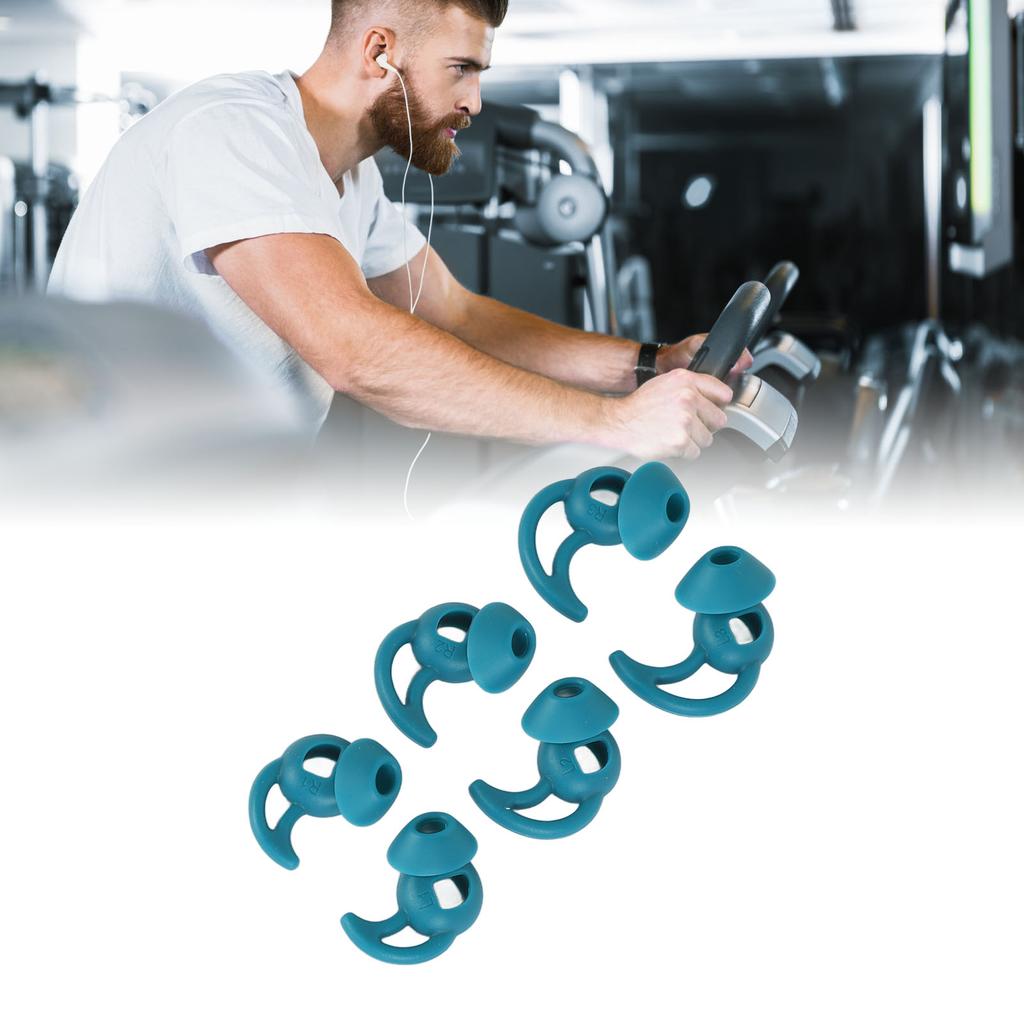 3 Sets Silikon-Ohrstöpsel Spitzen Professionelle Geräuschunterdrückung Bequeme Weiche Sport-Ohrstöpsel Spitzen Ersatz für Sport-Kopfhörer