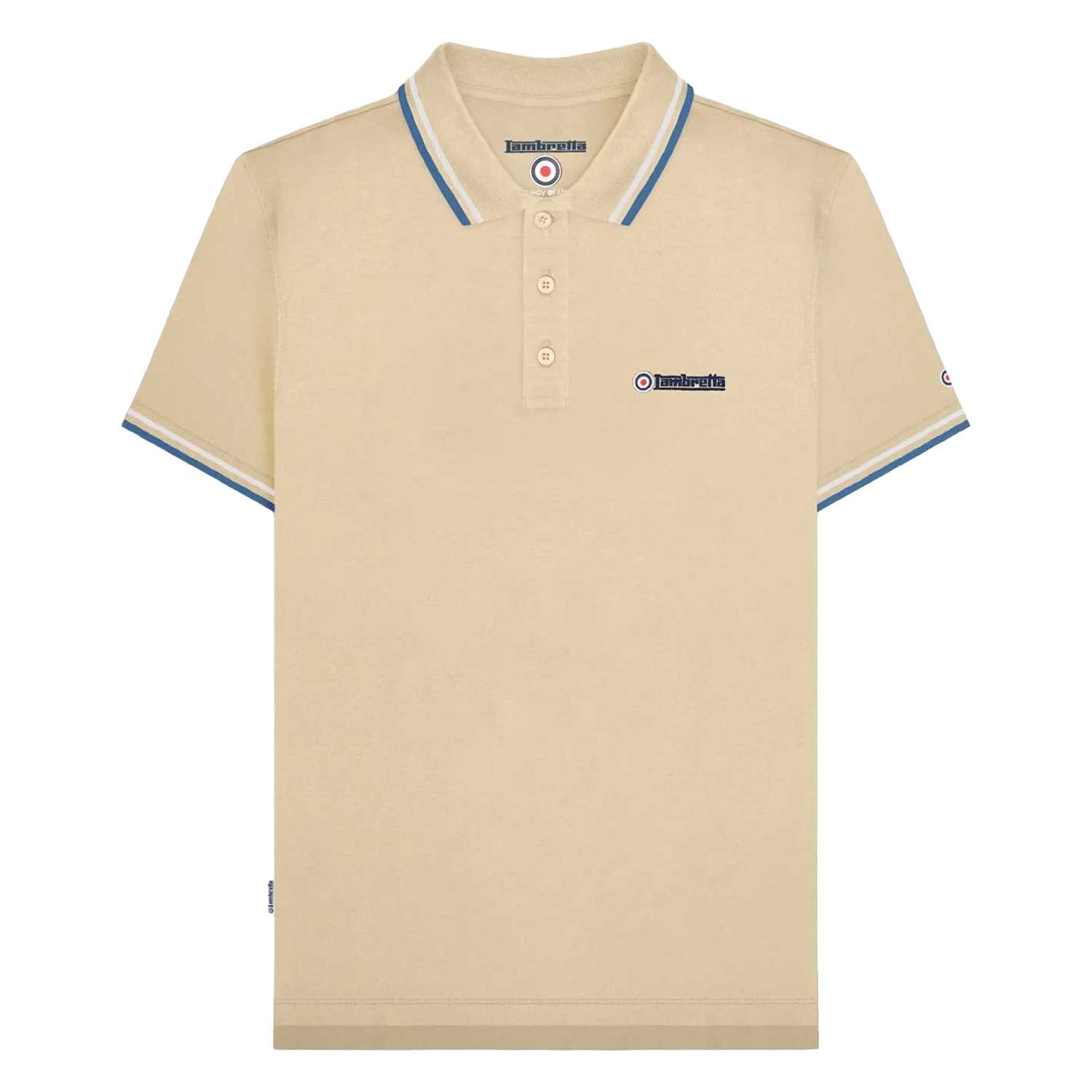 Lambretta Heren SS25 Twin Tip Poloshirt L