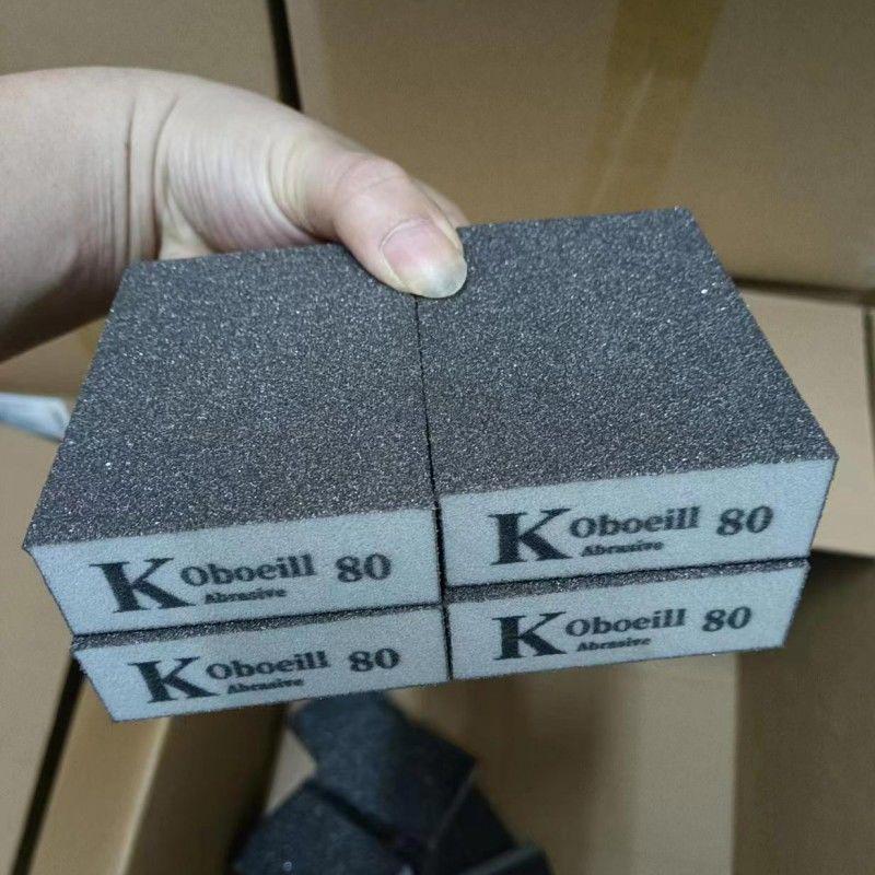 Sponge Sanding Block for Woodworking, Furniture, Paint, Rust, Wall Putty, and Grout Polishing.