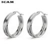 Brand Metal Elegant Hoop Earring Woman 2019 New Vintage Gold Color Cheap Korean Statement Earrings Accessories Brincos