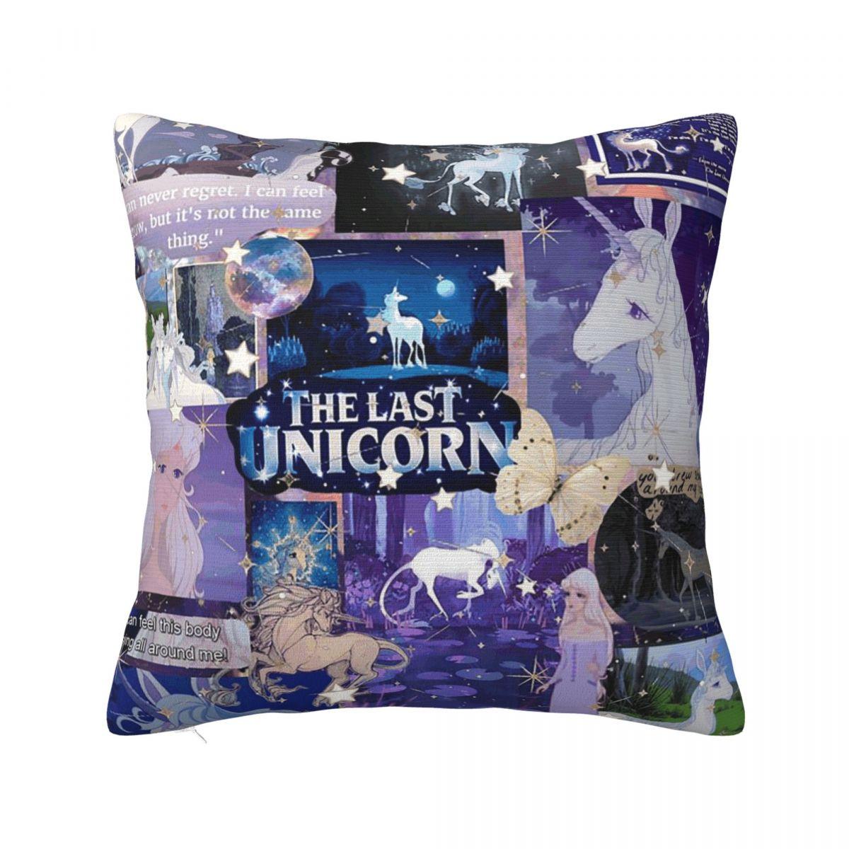 Наволочка для подушки квадратная Наволочка Подушка Декоративная подушка для дома Дивана Гостиной Леди Амальтея Последний Единорог 12x12Inch