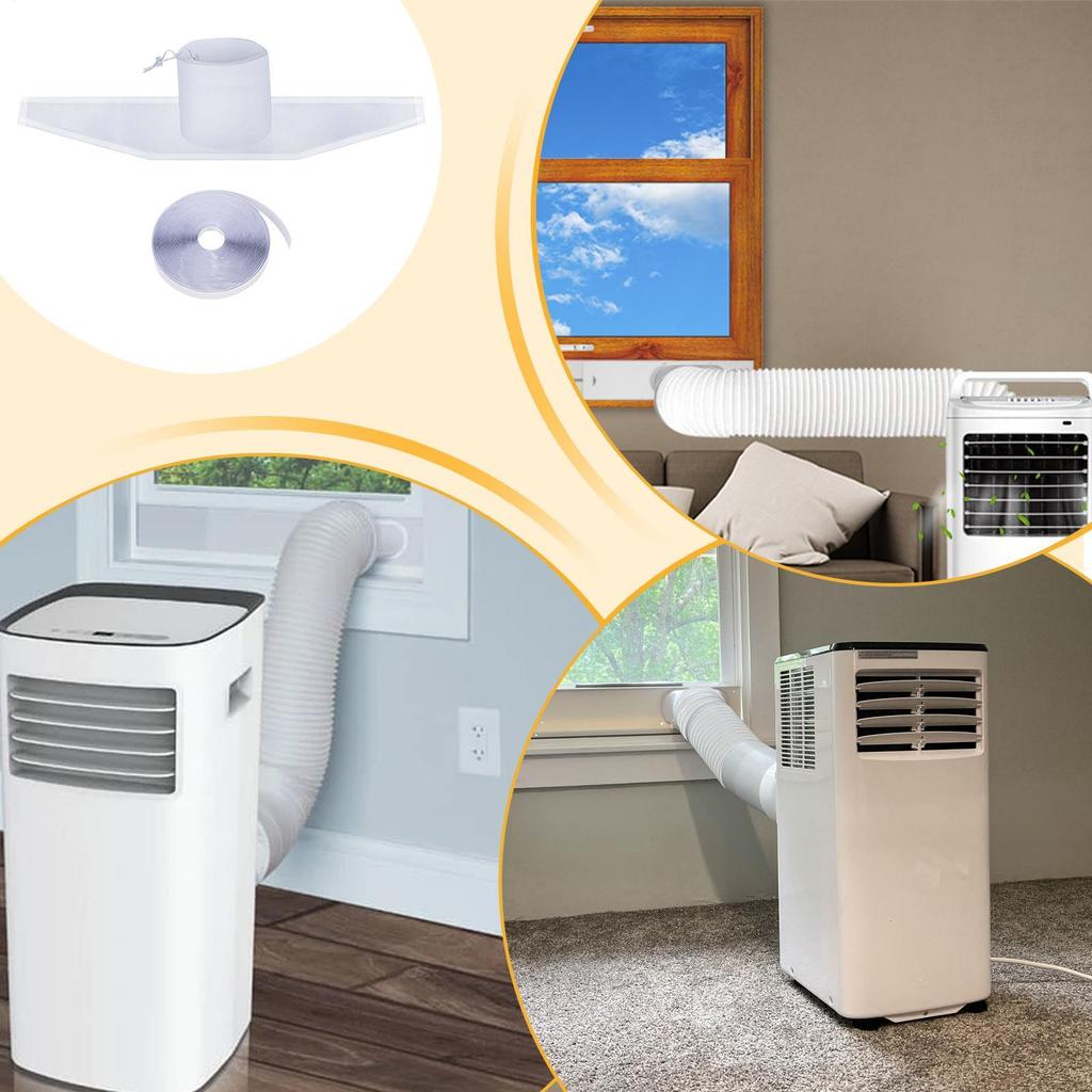 AC Window Seal Kit Mobile AC Window Vent Kit Weatherproof Energy-Efficient Air Exchange Guard For Dorm RV Temperature Control