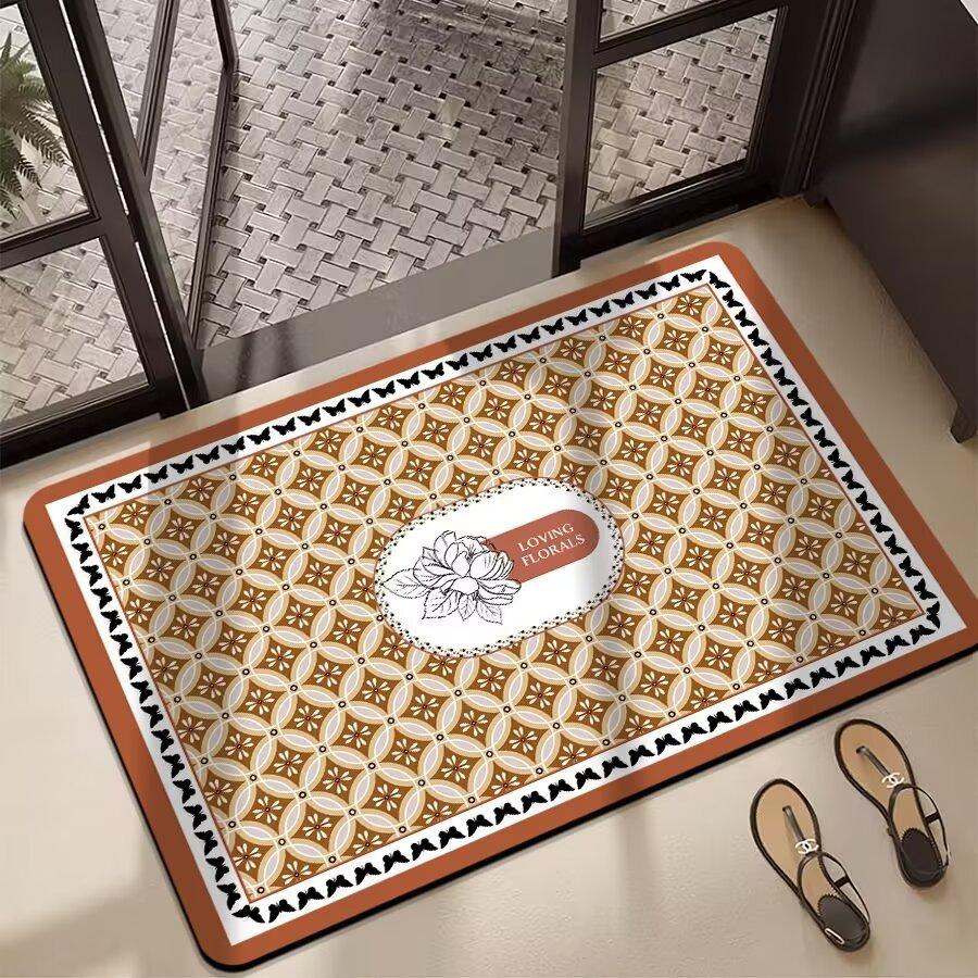 Bathroom Absorbent Mat Diatom Mud Absorbent Mat Toilet Kitchen Door Green Foot Mat Bathroom Non-slip Mat Door Mat