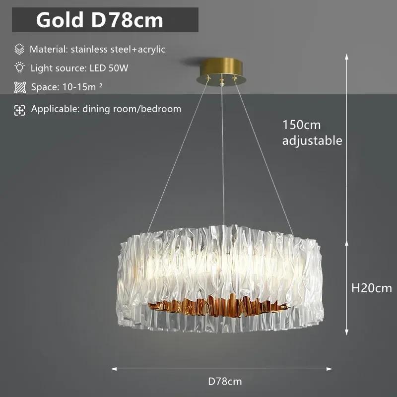 Nordic luxury pendant light Italian designer circular LED pendant light living room home decoration bedroom lighting fixtures