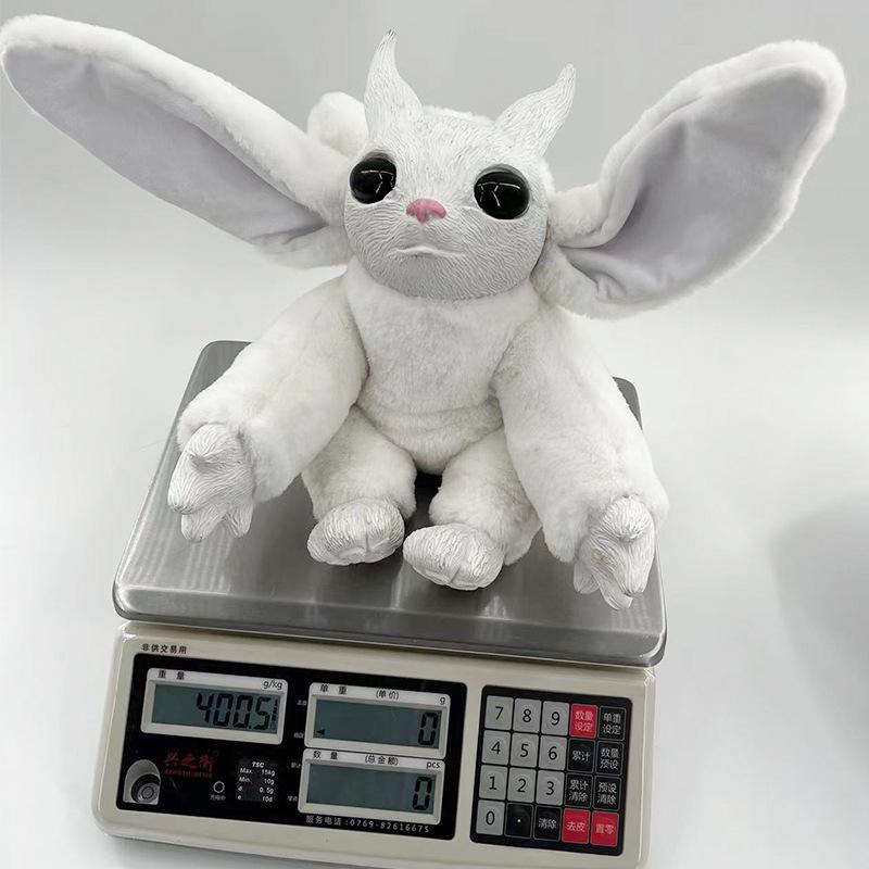 New Sell White Latex Plush Toy Cute White Pet Comfortable and Soft Plush Toy Bedroom Headboard Ornament Best Gift for Children