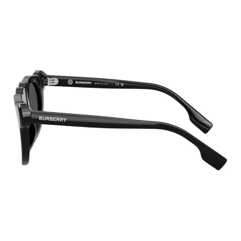 Burberry Bears Ears Design Plate Frame Acetate Irregular Sunglasses Kids Black