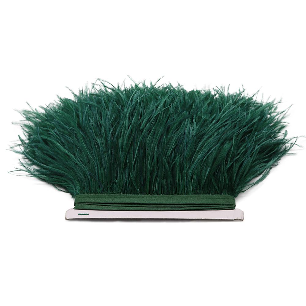 Feather1M 5M 10M 8-10cm Black White Ostrich Feather Trims Ribbon Multicolor Plume for Sewing Feathers Crafts  Dress Clothing Decoration