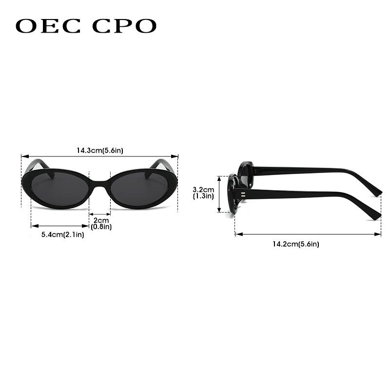 Retro Vintage Ovale Sonnenbrille Damen Marken-Designer Runde Sonnenbrille Herren UV400 Punk-Stil Luxus Brillen Damen Oculus